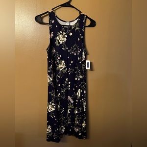 Old Navy Floral Jersey Swing Dress